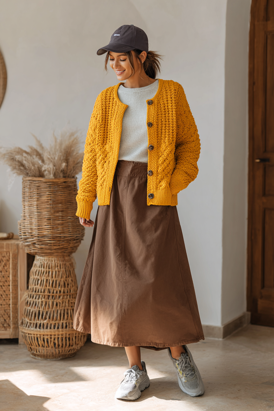 Denim Skirt Outfit 1083090