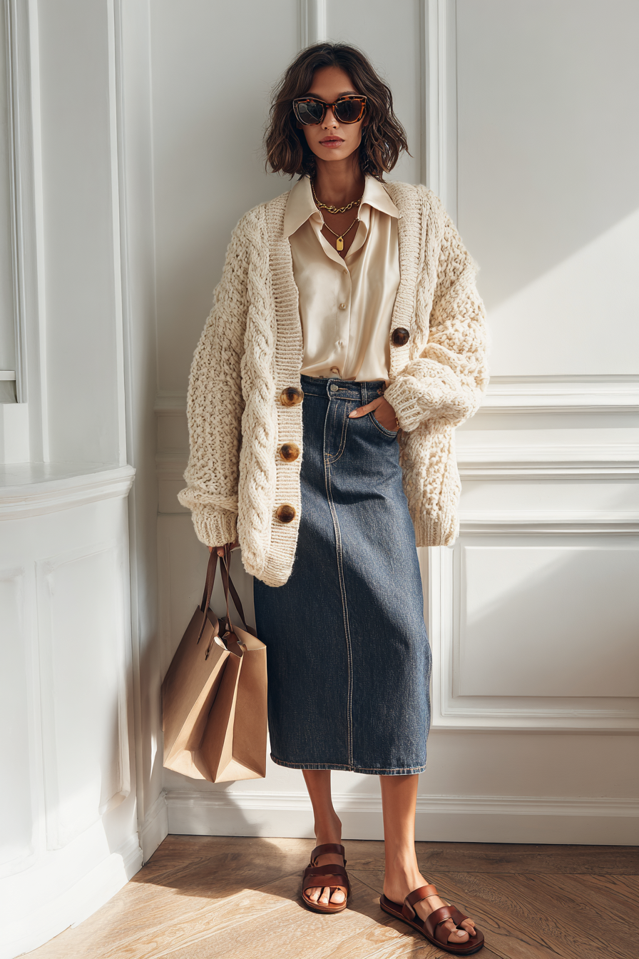 Denim Skirt Outfit 1164994