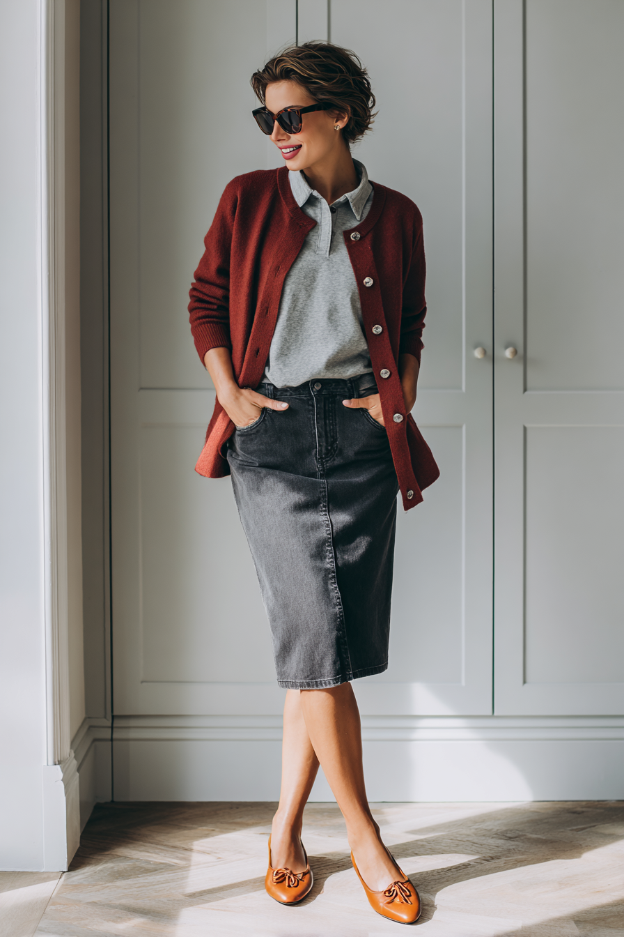 Denim Skirt Outfit 994912