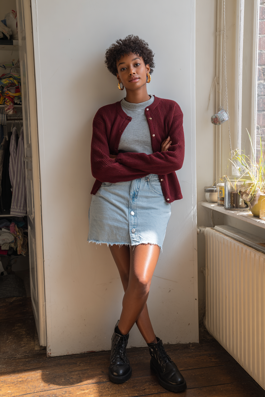 Denim Skirt Outfit 1135262