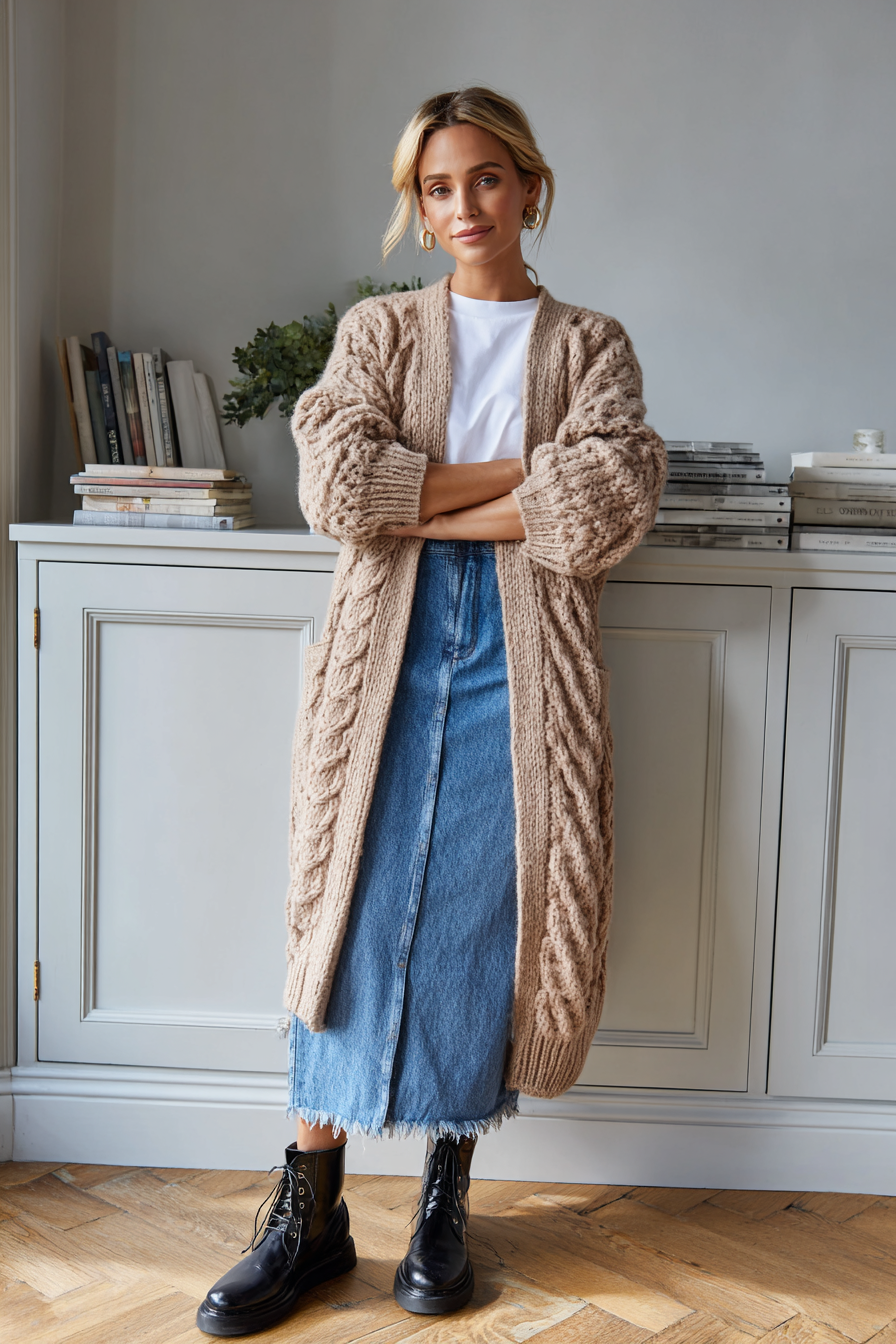 Denim Skirt Outfit 1122854