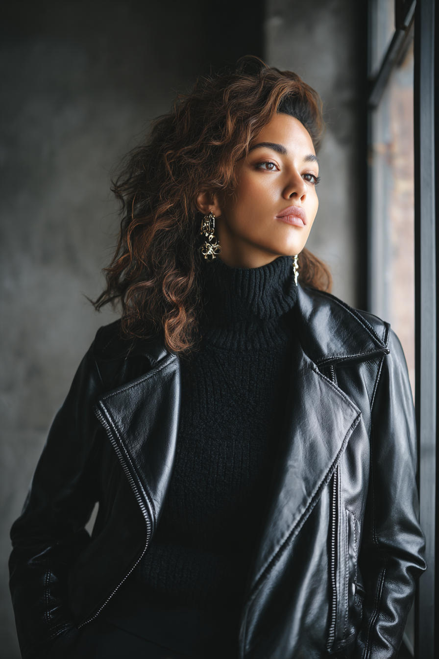 Leather Jacket Outfit 1069996