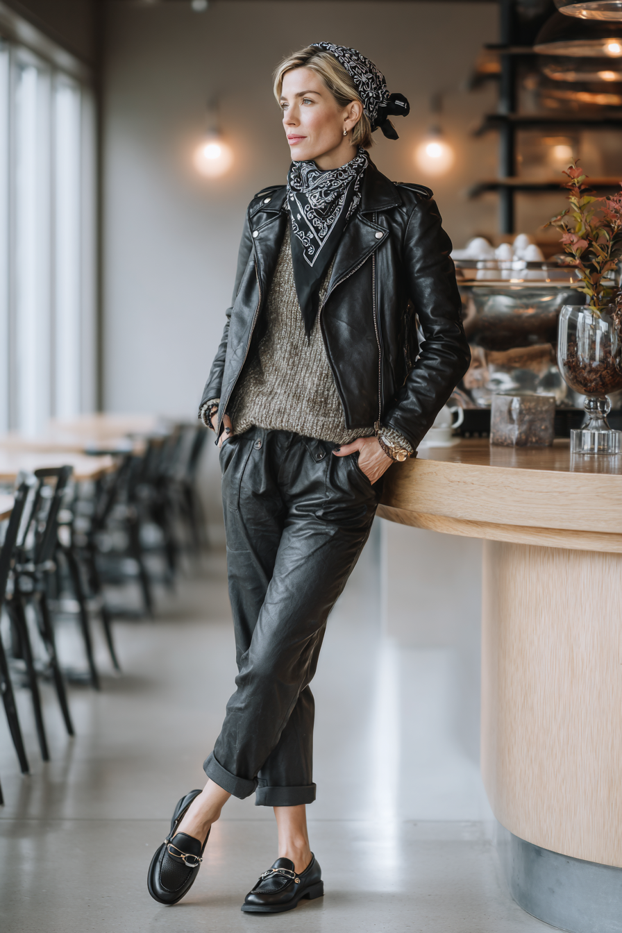 Leather Jacket Outfit 1074484