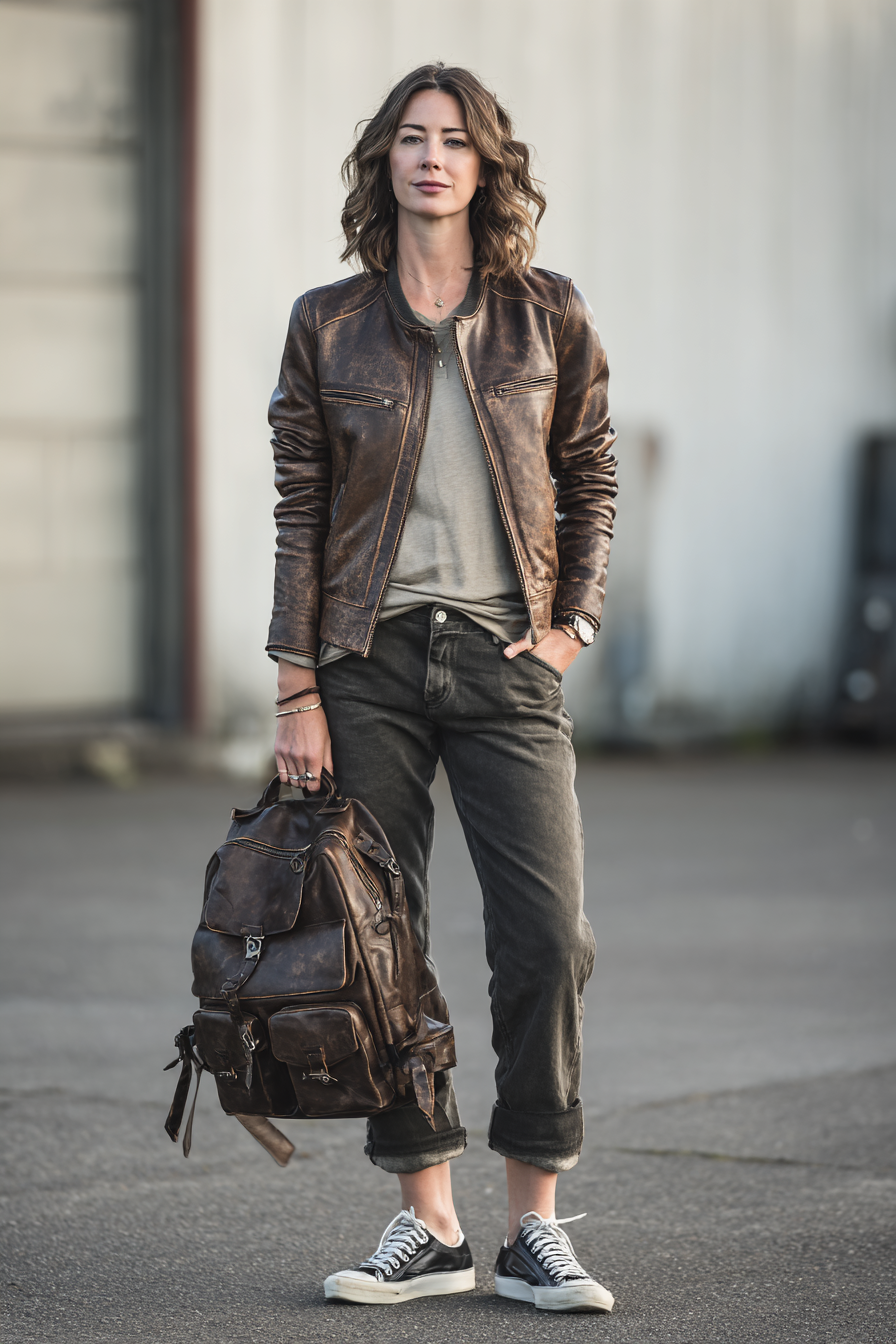Leather Jacket Outfit 1078646