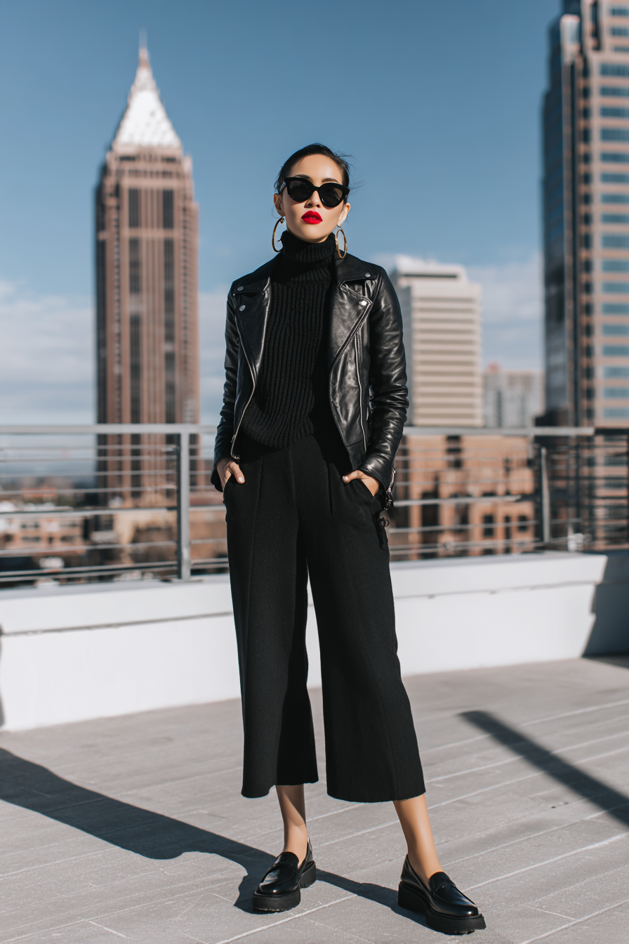 Leather Jacket Outfit 1001452