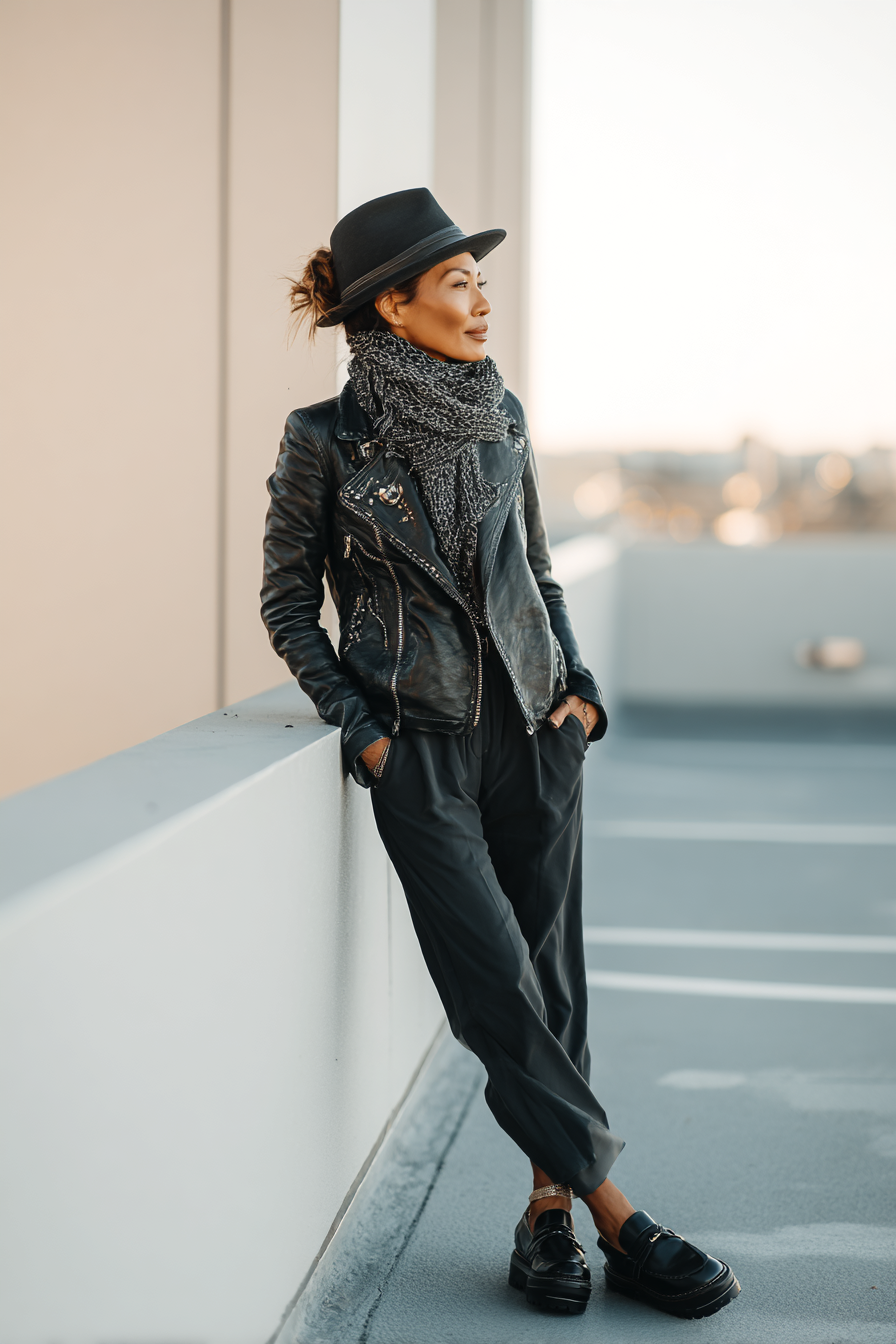 Leather Jacket Outfit 918874